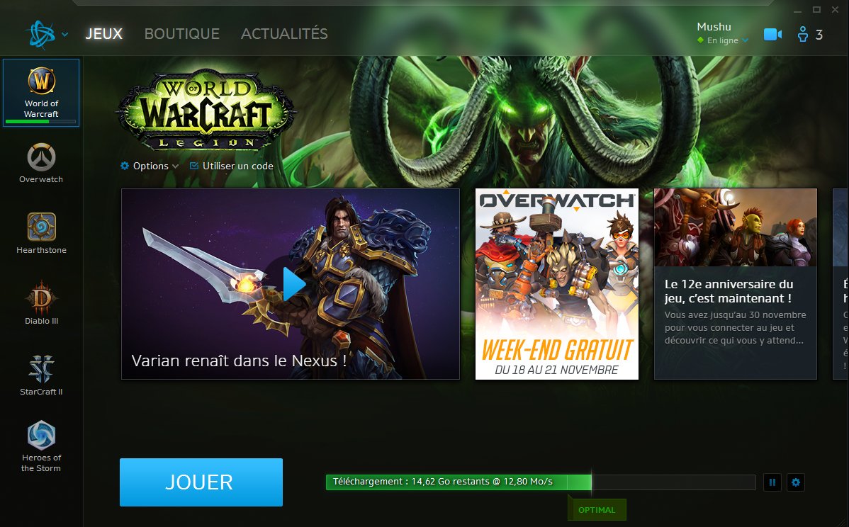 _MisterMushu's tweet photo. Un plaisir de redl WoW a cause du disque dur qui die @Kevin_G2od https://t.co/dLQ7TWk4I4
