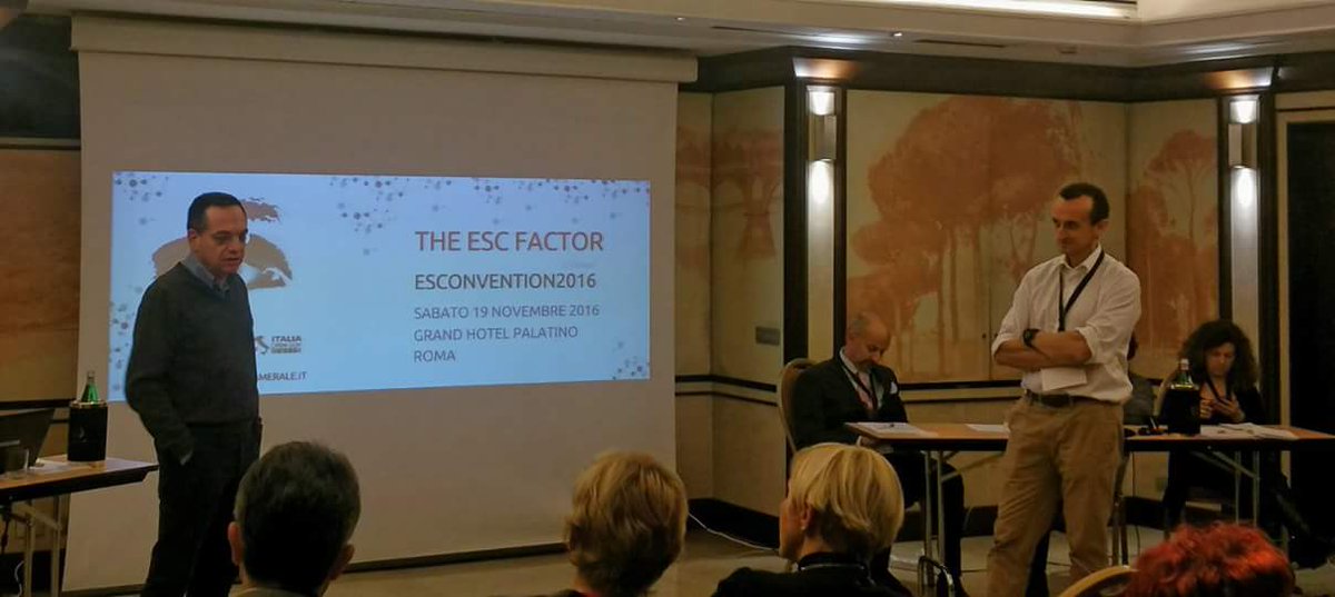 mpiraz's tweet photo. Grazie a @GiuTripoli x partecipazione a #esconvention2016 gioco di squadra vincente tra istituzioni @unioncamere e @Ecosist_CamCom https://t.co/xIT79WdbhM