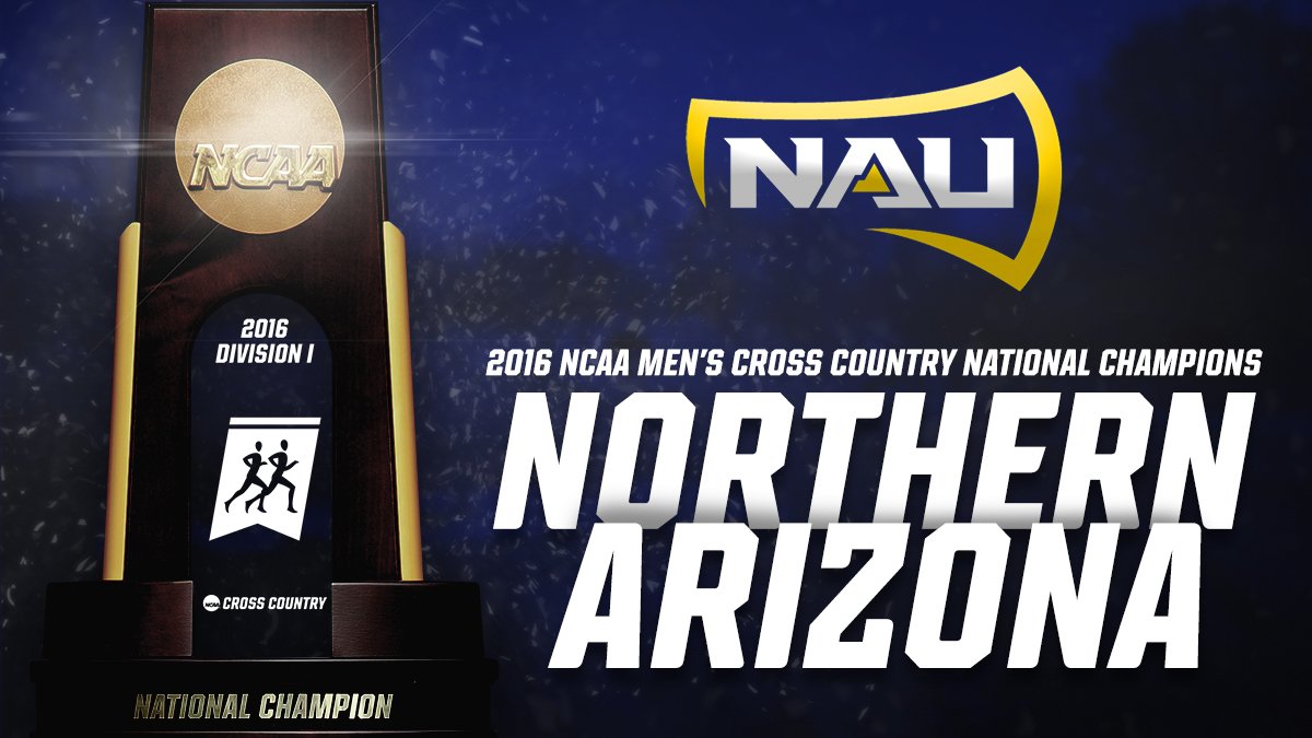 NCAATrackField's tweet photo. NAU LUMBERJACKS
2016 MEN'S CROSS COUNTRY NATIONAL CHAMPIONS! https://t.co/CYDDEXOKG3