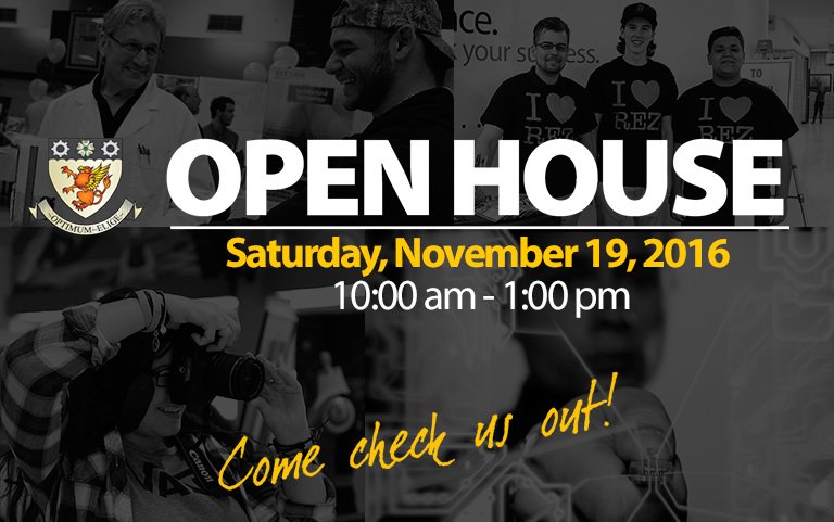 Adv529's tweet photo. Got any plans today? Attending our open house should be a part of them.. 
Come:
Tour the campus
Meet faculty &amp; students
Win prizes
+more! https://t.co/CTIrWTA7U2