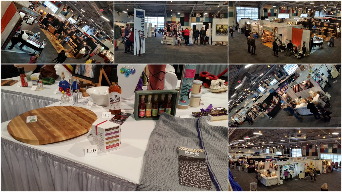 HalifaxSeaport's tweet photo. .@NSDCC #DesignerCraftShow continues today until 5:00 p.m. @CunardCentre #Halifax! #Beautiful #Local #Handmade https://t.co/P6G65Mq3zJ