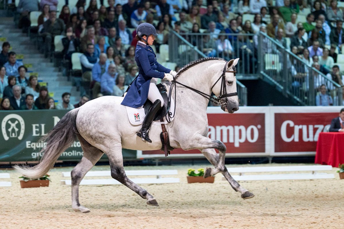 1ero COPA ANCCE Doma Clásica Kür Gran Premio FENOL II, propiedad y criado por Y. Militar Jerez Frontera y montado por Carmen Belén Bautista