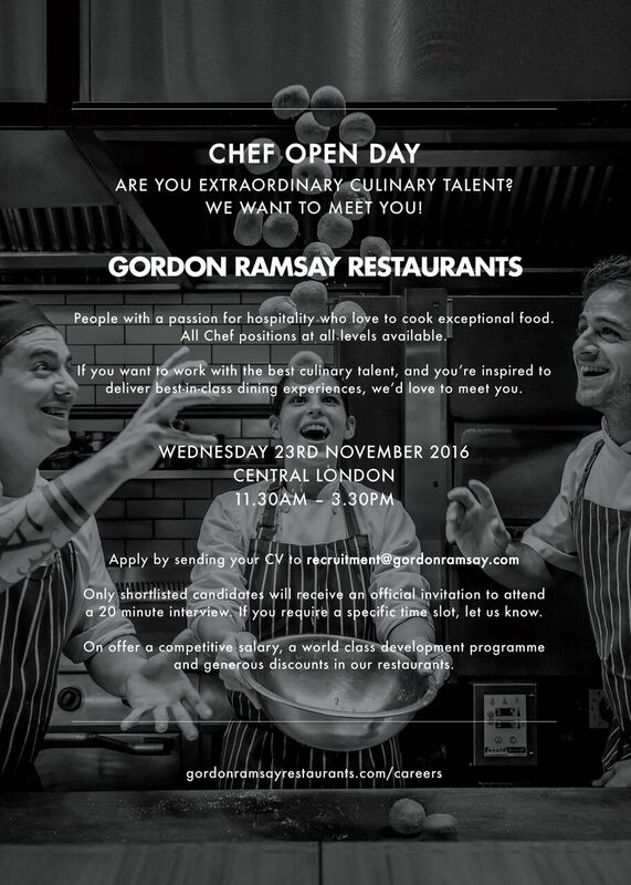 unionstreetbar's tweet photo. Fancy joining out chefs' team? Apply now for our Chef Open day on Nov 23rd - send your CV to recruitment@gordonramsay.com to be shortlisted! https://t.co/x6yZz50Hhx
