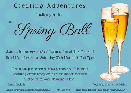SoBeautifulx's tweet photo. Grab your tickets for this Spring Ball, raising cash for @CreatingAdventu https://t.co/AofrvREbYb