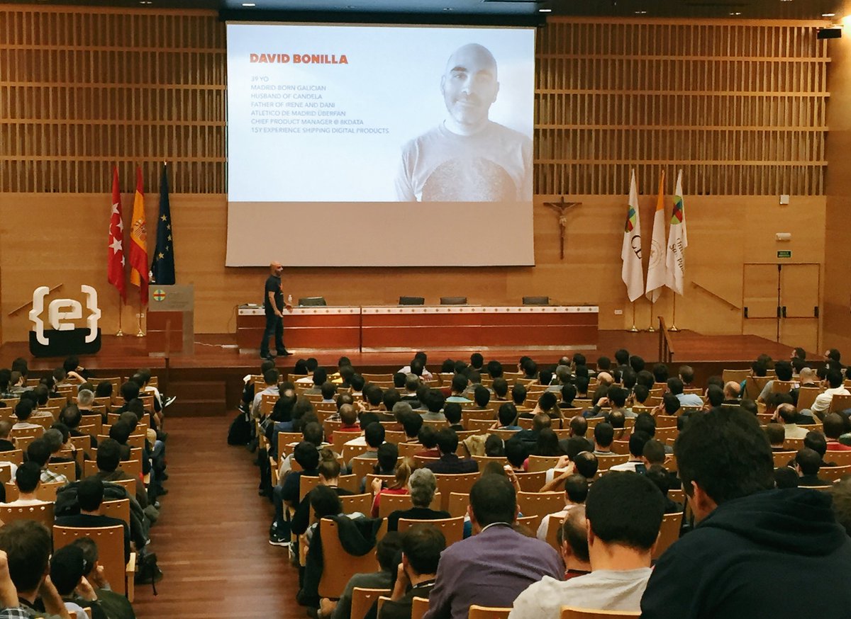 EliezerLopez's tweet image. "Data! Data! Data!", la charla de @david_bonilla sobre BBDD. #Codemotion2016