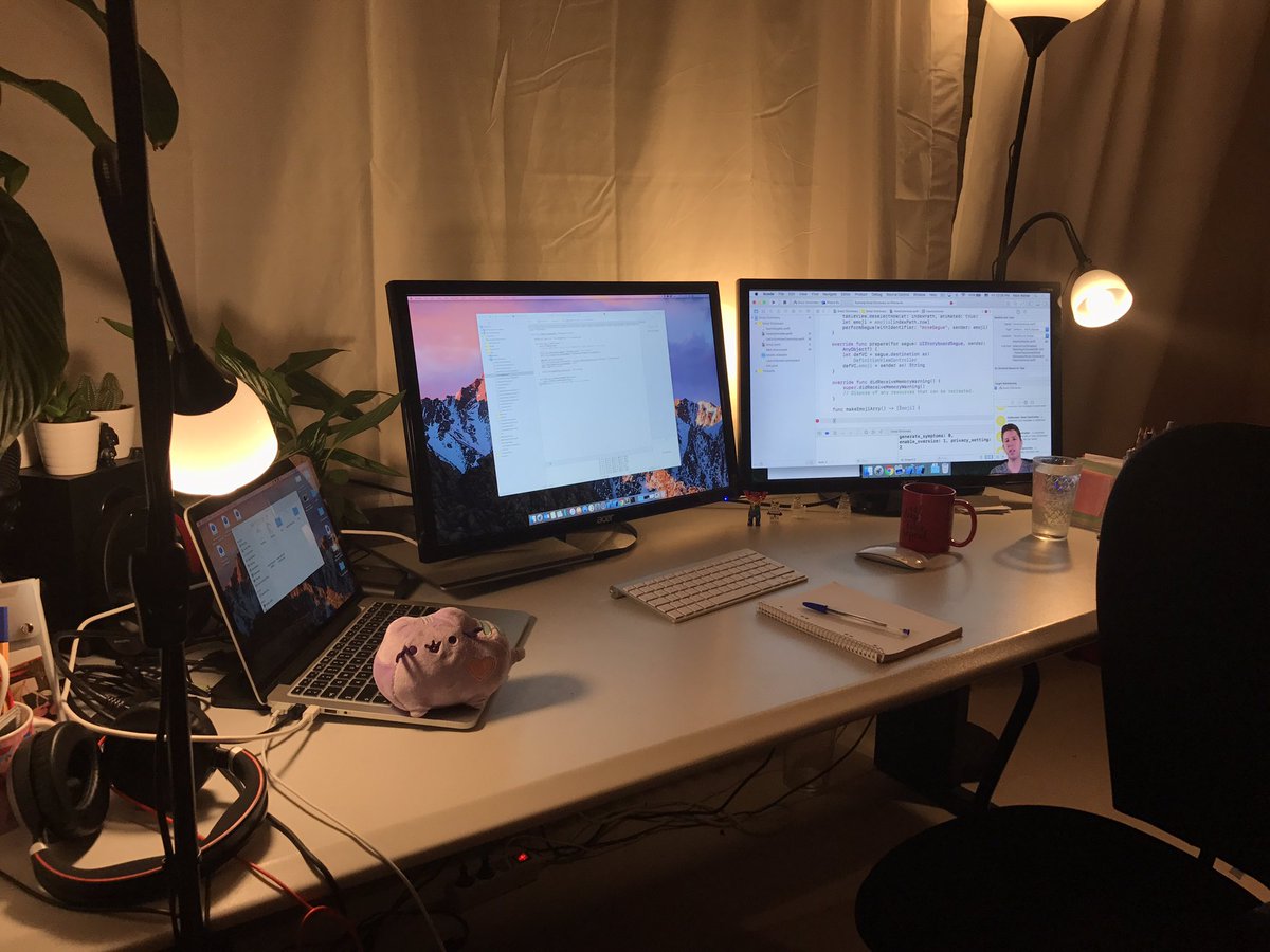 denisenepraunig's tweet image. My development setup - let's do some #Swift tonight! #DevLife #devSetup
