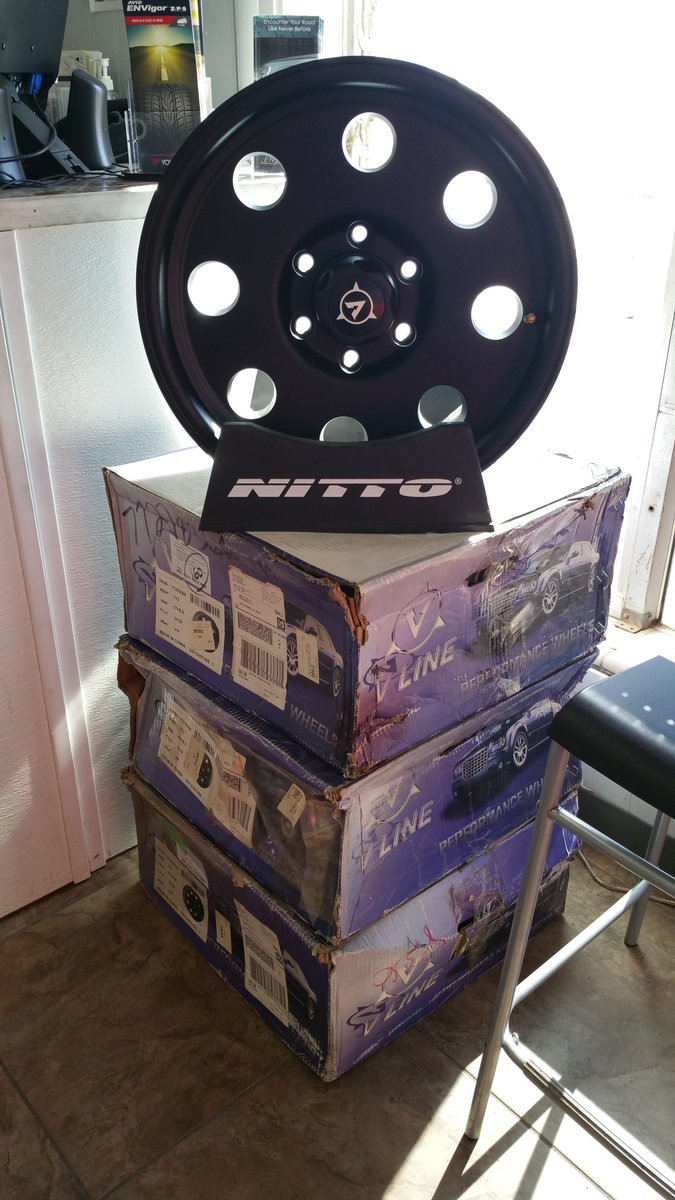 ALTireAuto's tweet image. Brand new set of 17x8 matte black wheels on sale at A&amp;amp;L Tire $399 for the set.