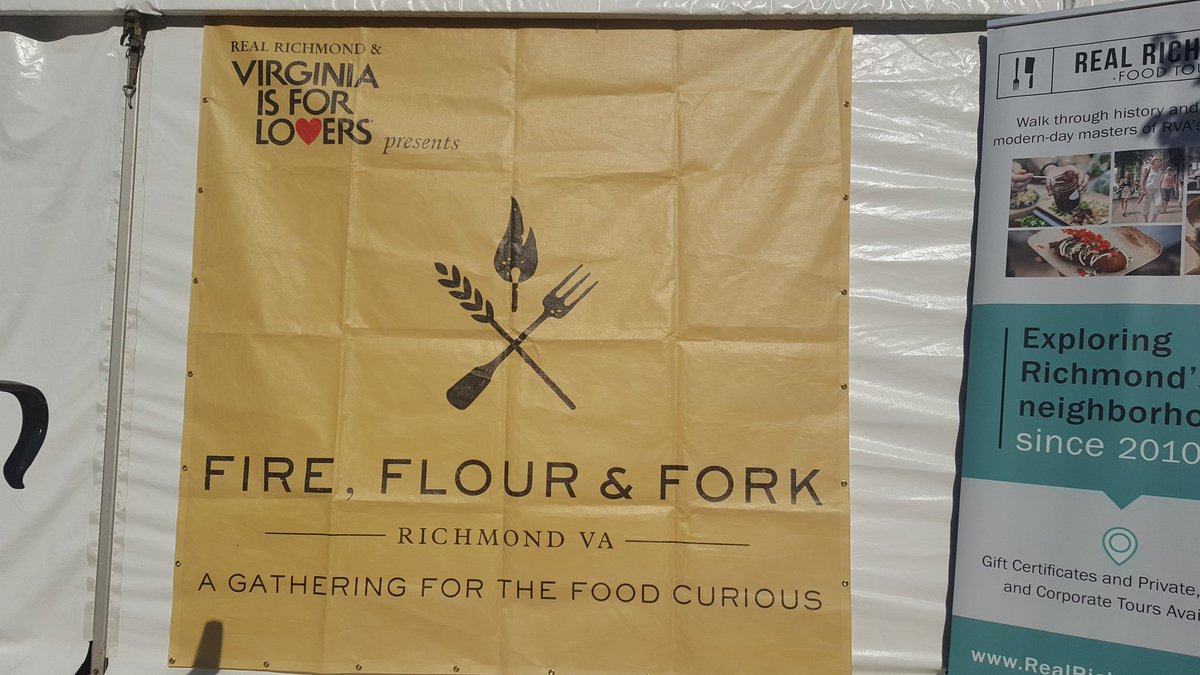 MZStrat's tweet photo. Lovely day at #fireflourfork16 @kakeeweezie @RVAmag https://t.co/nkSdVvz7vm