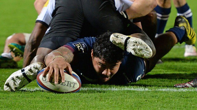 UBBrugby's tweet photo. .@Sebtao "Mon essai ? Tout le monde croit que je suis petit, mais j'ai des longs bras !" #UBBSR https://t.co/T0ovPkQ0mK