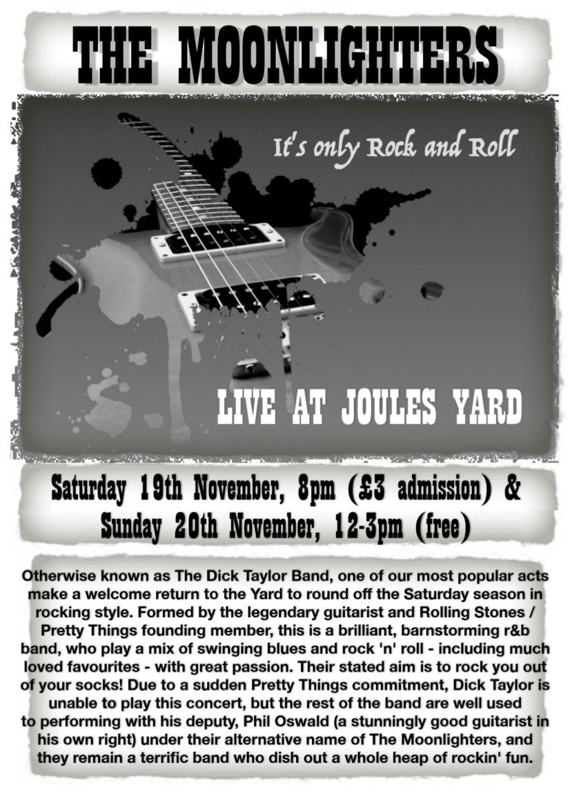 JoulesYard's tweet photo. Live music tomorrow #Harborough 11-3 from Bob Renwick then The Moonlighters. Food Available 10-2 Bar open https://t.co/eDCVZmIOrG