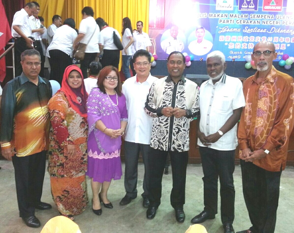 helentpg's tweet photo. Menghadiri Majlis Makan Malam Parti Gerakan Negeri Perak di Taiping. @m_kayveas @ArasuPpp @ZambryOfficial https://t.co/1WsQCjZOK4