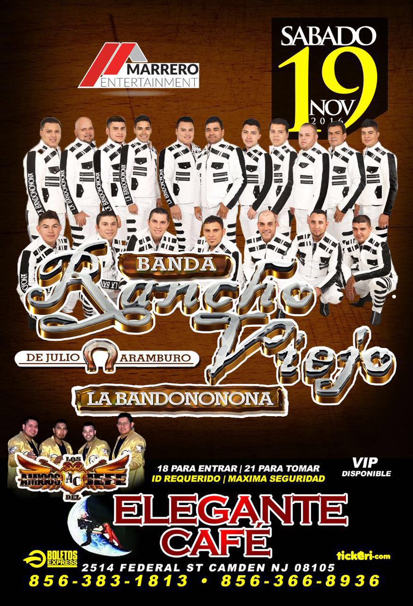 victor_b_rv's tweet photo. DOBLE EVENTO HOY MI GENTE #CORONANIGHTBLUB EN NEW BRUNSWICK NJ
#ELEGANTECAFE EN CAMDEN NJ#@B_RanchoViejo#LABANDONONONA#DesdeQueTuAparecistes https://t.co/vOcKFd06ny