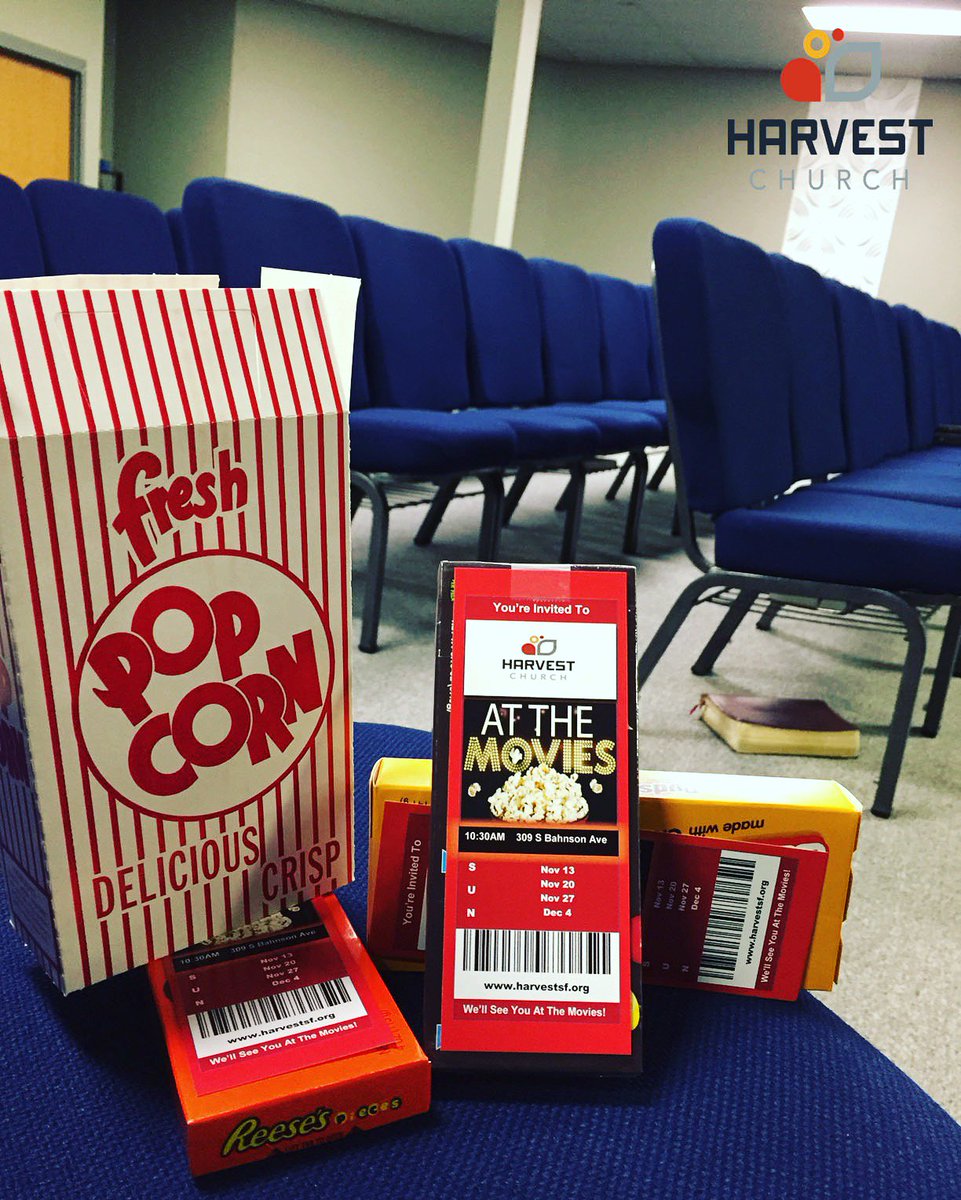 harvestsf's tweet photo. We're getting ready and have a seat waiting for you tomorrow morning for our 2nd week of At The Movies!! #atm2016 #harvestsf https://t.co/egw4VqGjkb