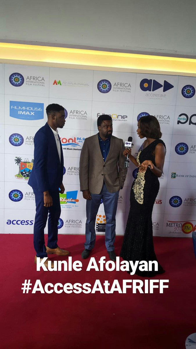 AccelerateTV's tweet photo. Here's @kunleafolayan #LiveFromTheRedCarpet #AccessAtAFRIFF @myaccessbank https://t.co/zpbsLHgXcS