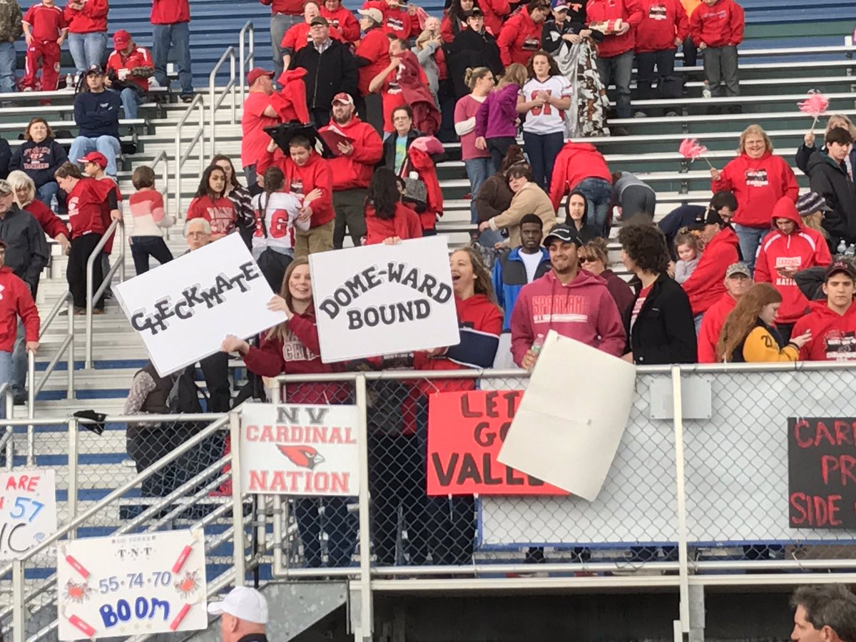LarryBurneal's tweet photo. I think this says it all - Newark Valley is headed to the Class C State Championship! https://t.co/ZjCLAllVEB