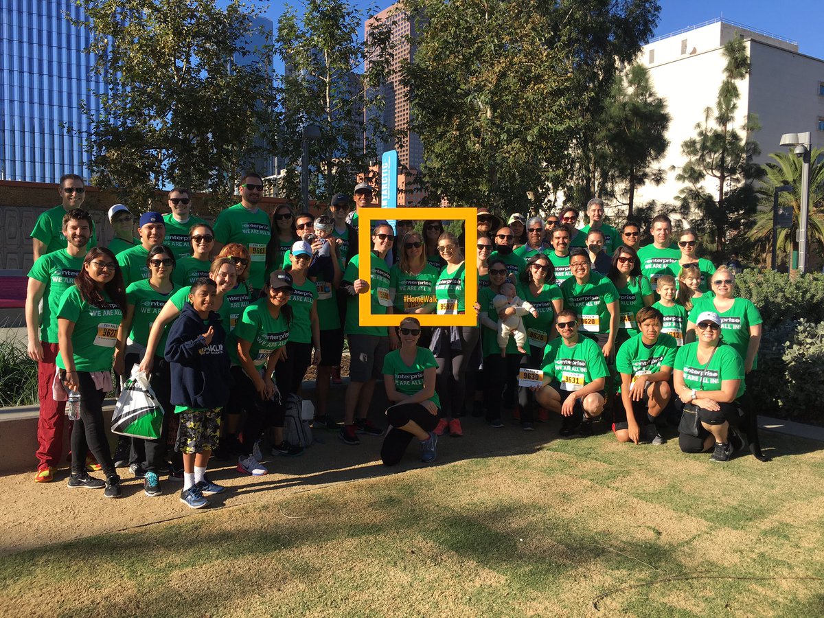 EnterpriseSoCal's tweet photo. β£ββββ β¨ββ€ to all of the @EnterpriseSoCal family who showed up to the @launitedway #Homewalk2016 to help end homelessness. #iwork4enterprise https://t.co/KNsWZPZFtr