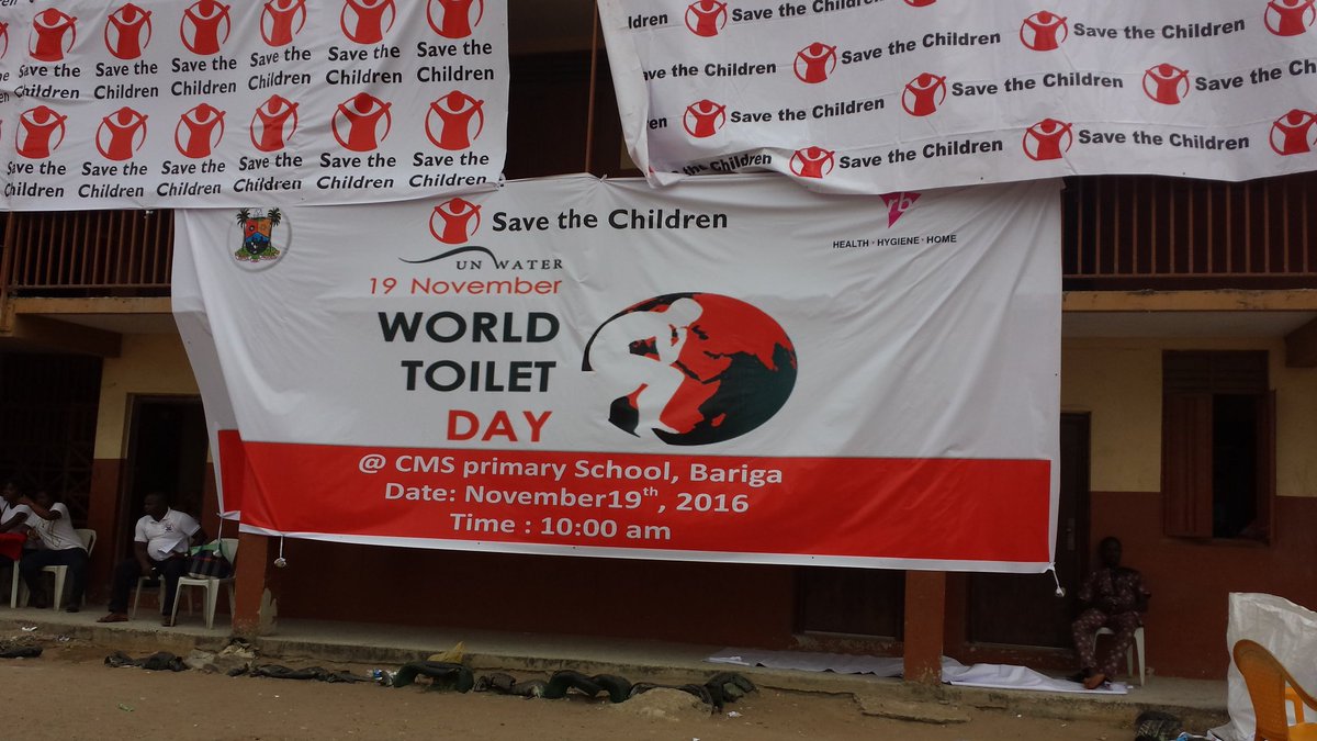 StopDiarrheaPro's tweet photo. .@savechildrenNG joins the rest of d world to celebrate 2016 #WorldToiletDay to end #toiletcrisis & #Opendefeacation thanks to .@discoverRB https://t.co/3FsCBsftqQ