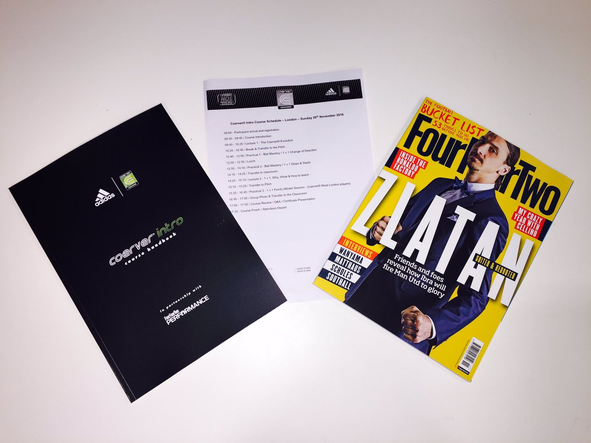 CoerverEW's tweet photo. Excited to debut our brand new Coerver Intro Course handbook tomorrow in London in association with partners @adidas &amp; @FFTPerformance https://t.co/UocVaPGUli