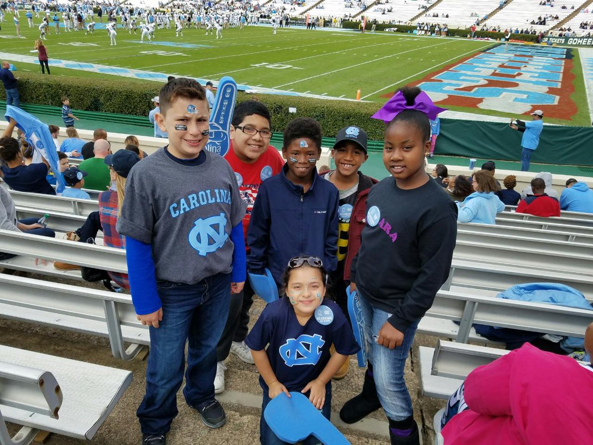 Having fun at the UNC game!