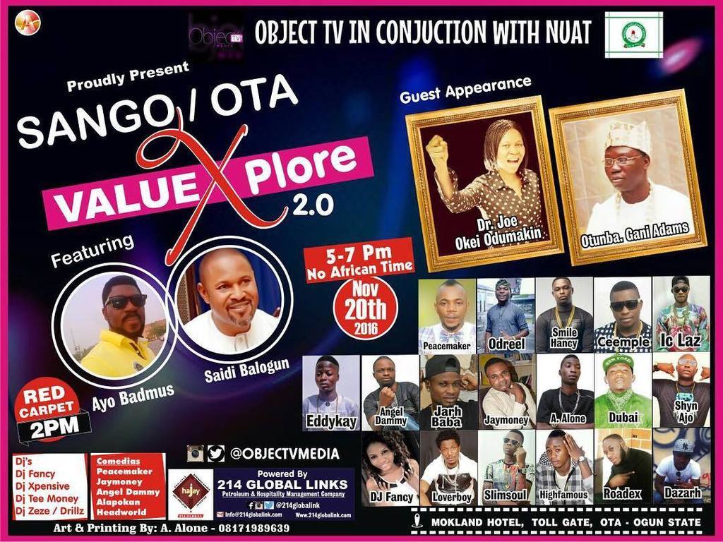 DrJoeOdumakin's tweet photo. #Repost @objectvmedia
Going live tomorrow #ValueExplore at Mokland Hotel, toll gate bus s… https://t.co/uydEiSJ482 https://t.co/c2TMyhYNNW