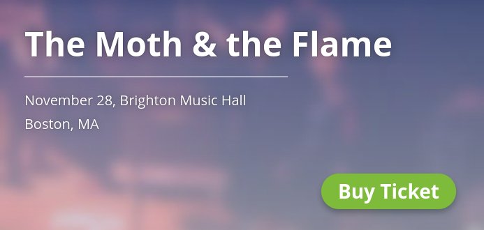 RockGigsBoston's tweet photo. Only 1 week left! @TheMothTheFlame in Boston on Nov 28. Grab the tix! 👉 https://t.co/7TvGhof3cN https://t.co/xW9djAh27L