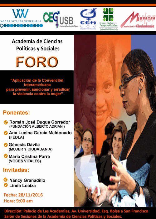 FeminismoINC's tweet image. Este 28 noviembre en Caracas. Invitan @vocesvitalesvzl @CEMUCV @CEGUSB @Monteavila    entre otras. #rednaranja #venezuela