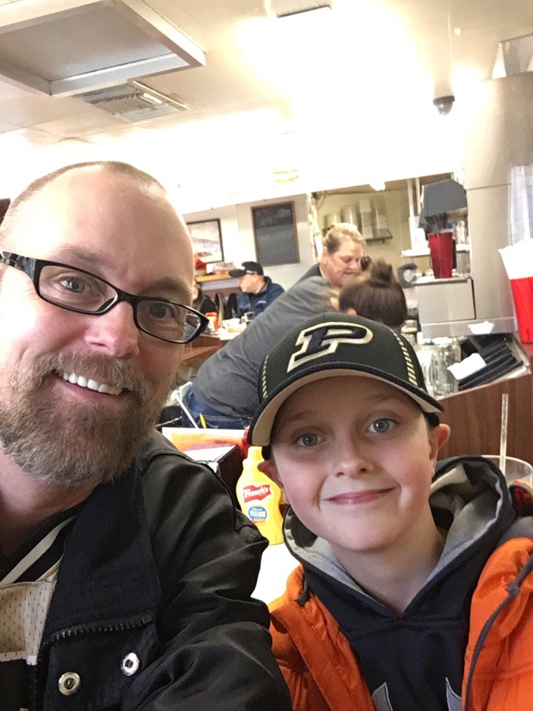Well Purdue game was cold but now we are warming at the XXX diner!
