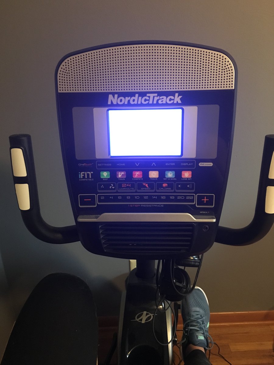 sammy_markland's tweet photo. At the parents house for the weekend so stationary bike it is! #ftifit https://t.co/tjbdFt7bWW
