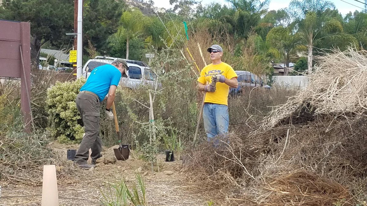 rbvtrees's tweet image. Mission accomplished! Environmental club helped the San Elijo Conservatory replant native species!🌳🌿