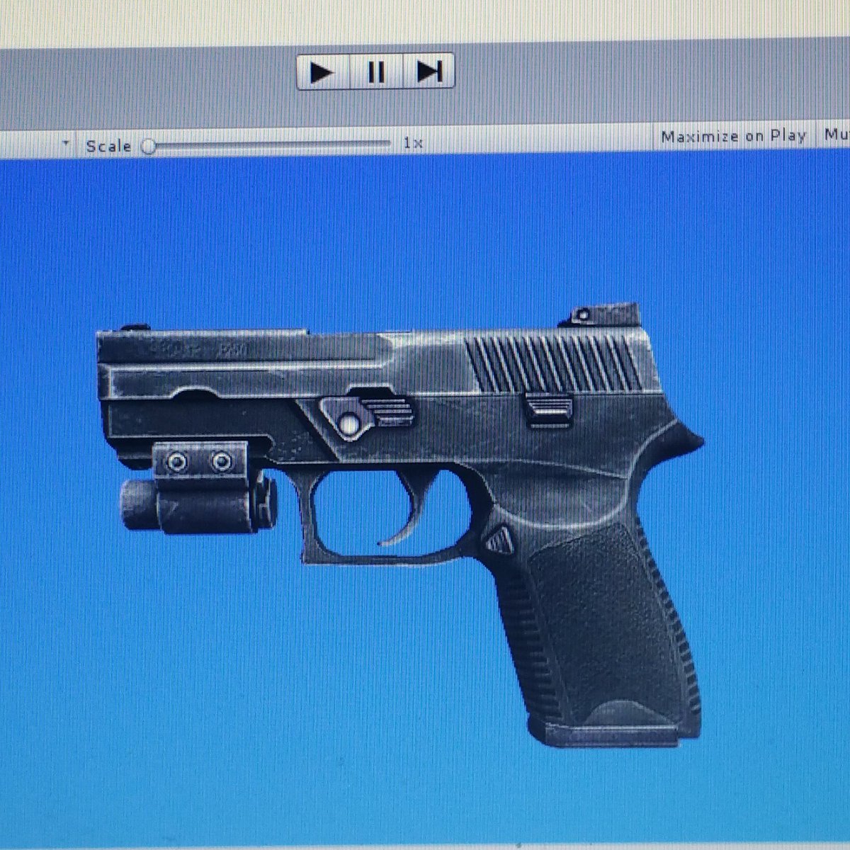 Terminal Phase P950 Pistol Model. #indiegame #ps4 #XboxOne #steam #gamers #TerminalPhase #Online #digitalnightstudio