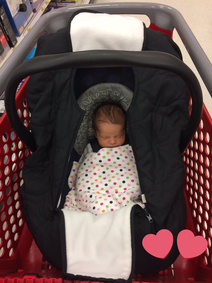 Baby Charlotte enjoyed her first #TargetRun #HurryBeforeSheWakesUp