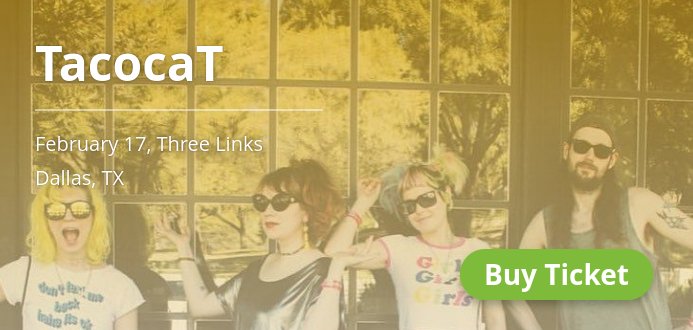 DallasRockGigs's tweet photo. Ready to rock Dallas? @TacocaTs at Three Links on Feb 17! https://t.co/46Dpxvbfcl https://t.co/4GFATbvC9R