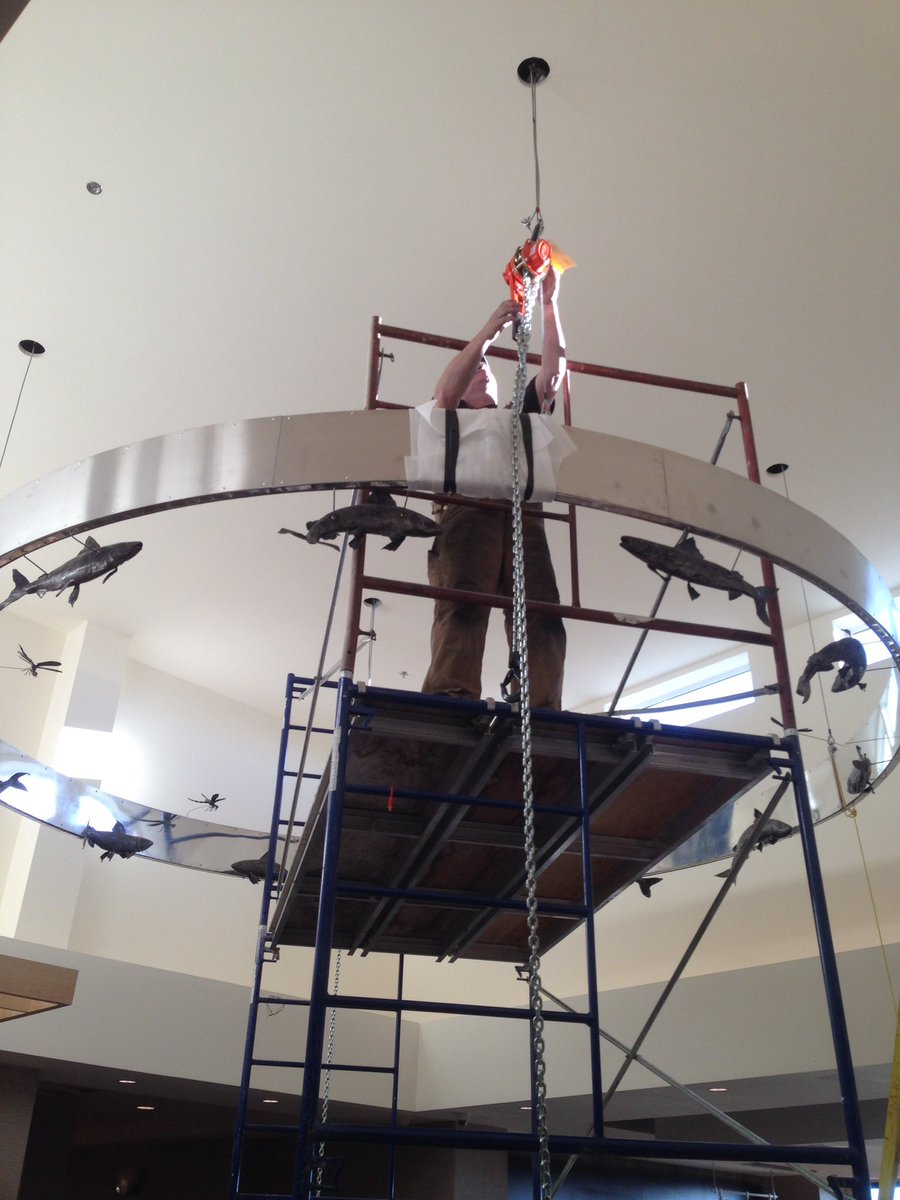 ARMAForgeShop's tweet image. Busy week or so as we were installing this piece of #artwork for our new friends at the @Marriott in #ColdLake! #wrought #iron