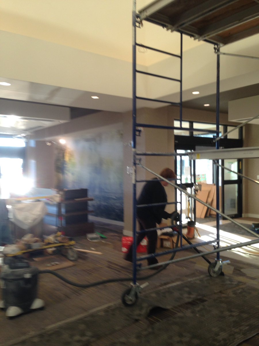 ARMAForgeShop's tweet image. Busy week or so as we were installing this piece of #artwork for our new friends at the @Marriott in #ColdLake! #wrought #iron