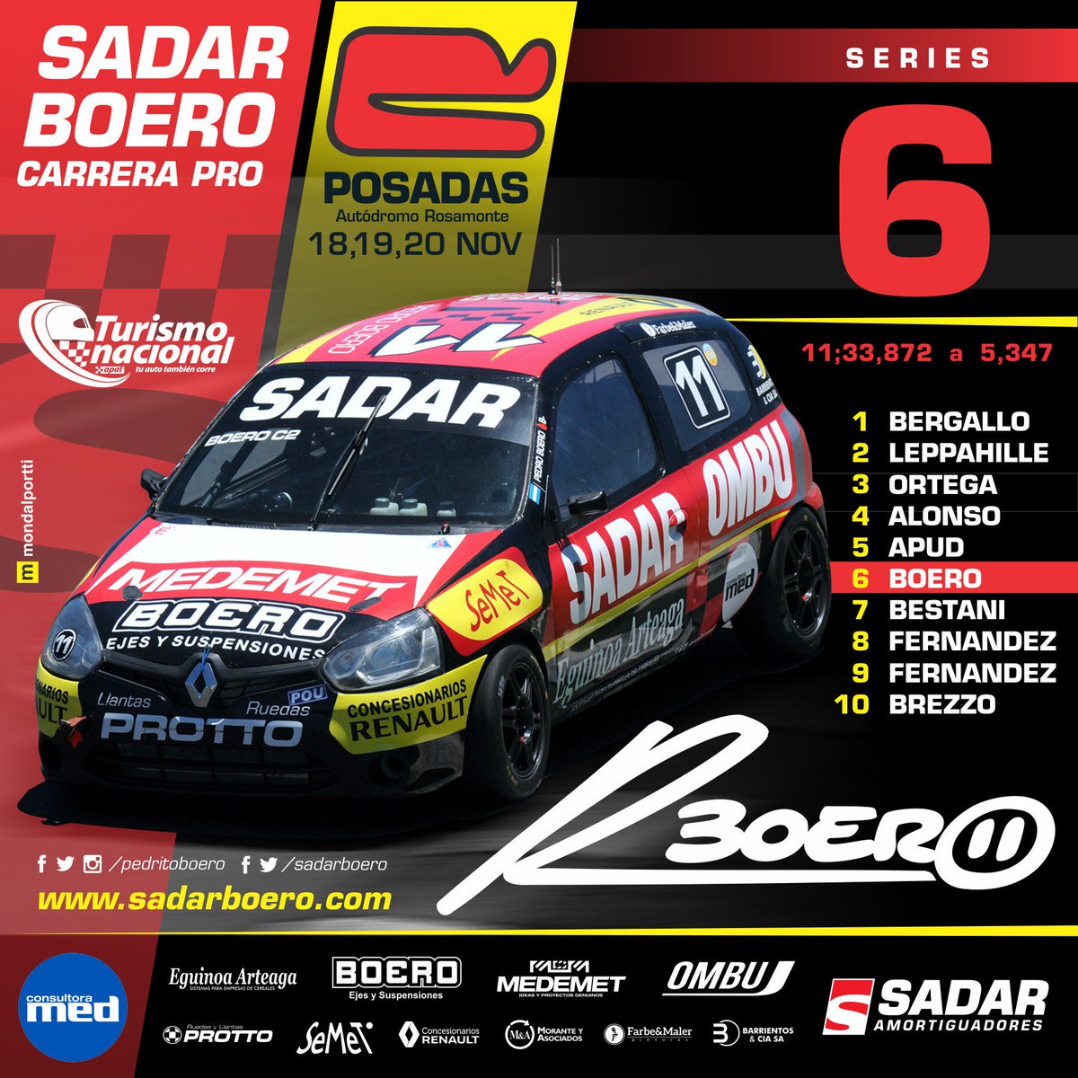 sadarboero's tweet photo. 🚦SERIES
🏁 #elTNenPosadas | @prensaTN
👉 06
👤 @pedrito_boero
🚗 @sadaramort #Medemet #Ombu #EguinoaArteaga @consultoramed https://t.co/TCFltr6mwL