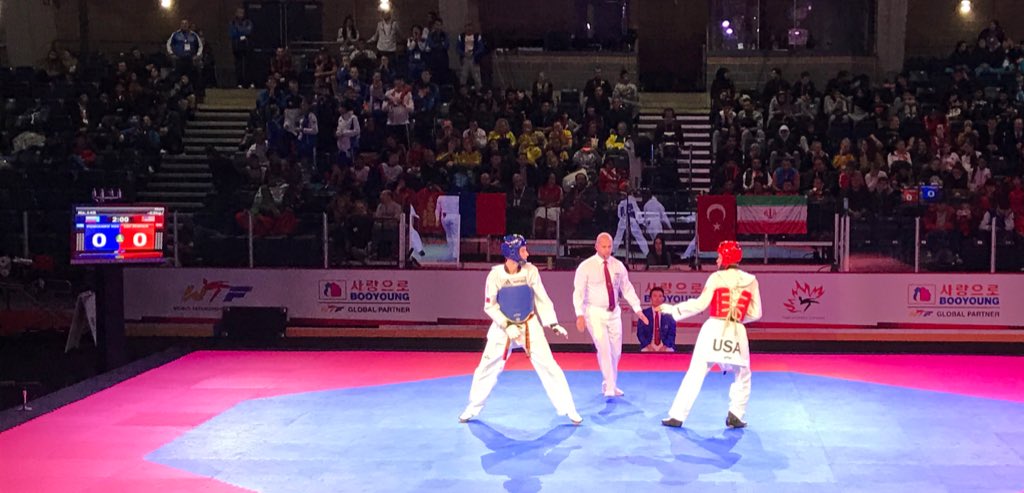 USA_Taekwondo's tweet photo. Joshua Liu earns bronze! Makes Team USA's first medal of the 2016 Junior World Championship! #USATKD #2016JWTC https://t.co/x6LegjqLNF