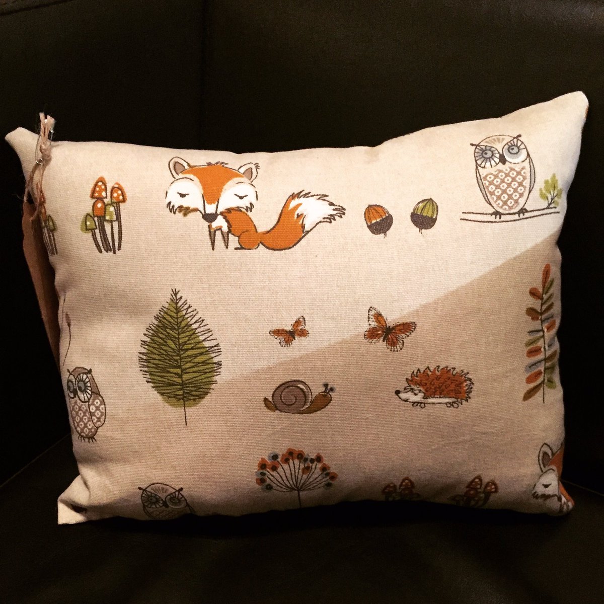 ppieces15's tweet photo. This Little Cutie Is Off To It's New Home #prettylittlepieces #handmade #local #anglesey #foxes #woodlands #cushions https://t.co/gsC2o7Iy1T