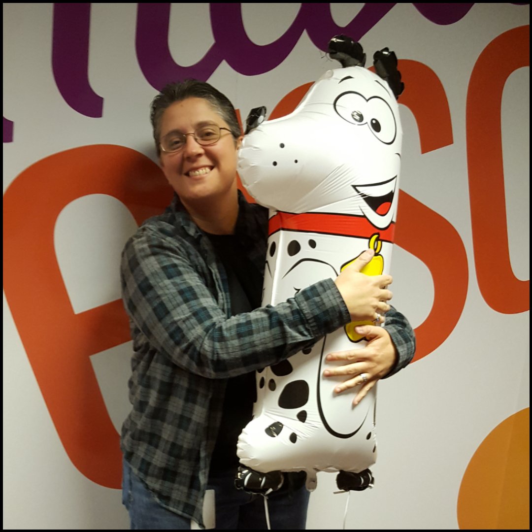 Jaime showing the dalmatian some love for Team Ralph being back to #1! #AwesomeATSD <a href="/dauntfav/">DMoran</a> <a href="/ChrisGDaugherty/">Chris Daugherty</a>