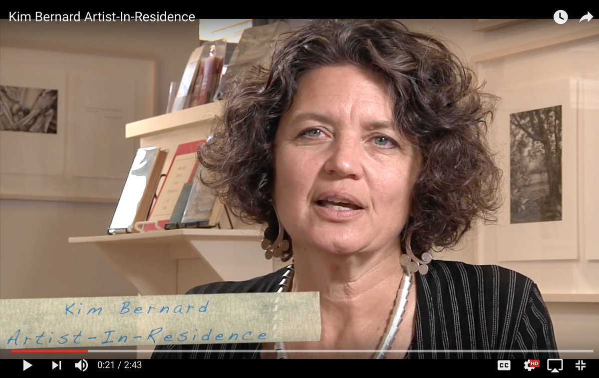 #UNE #artist-in-Residence Kim <a href="/kimbernardart/">Kim Bernard</a> talks about #art #Science #henna and #tinyhouse projects w/ students.  youtube.com/watch?v=nHzz9P…