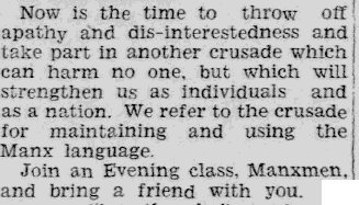 Manx_James's tweet photo. #DougFargher's 1952 letter to the Courier urging "the crusade for maintaining and using the #Manx language."
https://t.co/j9D2SjiItL #gealg https://t.co/vTqhzexxuB