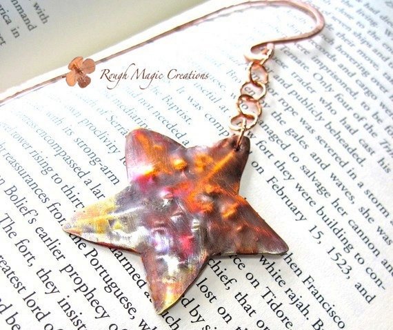 Starfish Bookmark Copper Star Fish Metal by RoughMagicCreations
etsy.com/listing/212307…