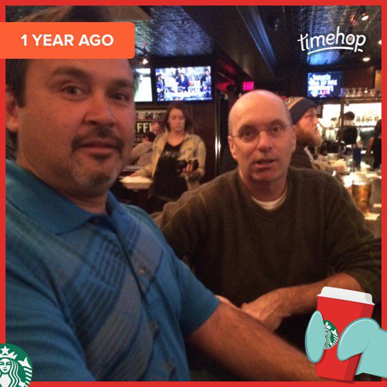 Guess who I was with a year ago today?
Imagine that.
