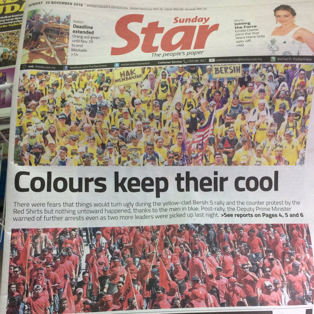 Bersih 1 Dalam Surat Khabar