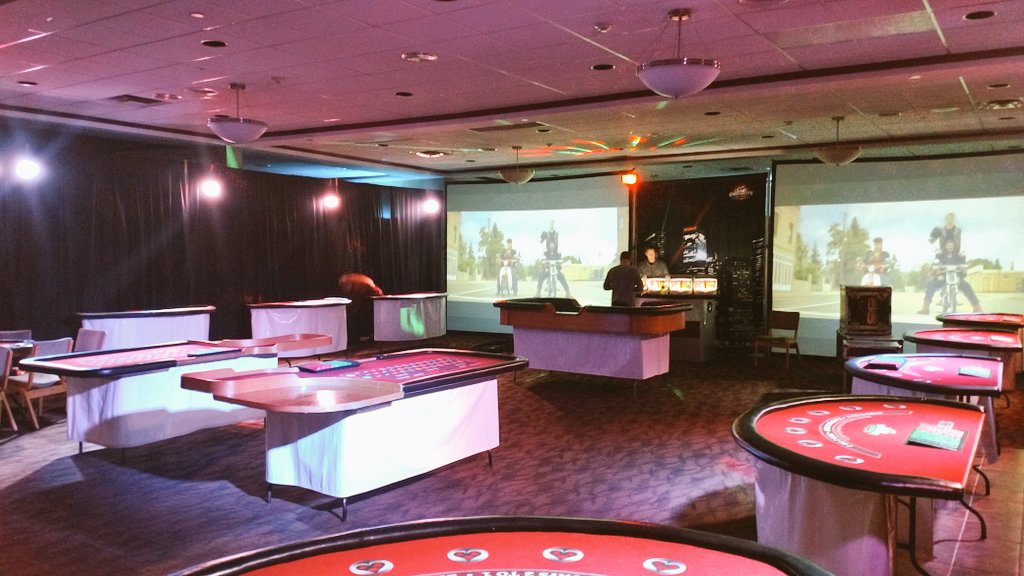 cabwu's tweet photo. We are set up for #CasinoNight by @_TjohnE w/ doors opening at 9p! Over $1000 in prizes! Come and have fun! https://t.co/VvskiMweYq