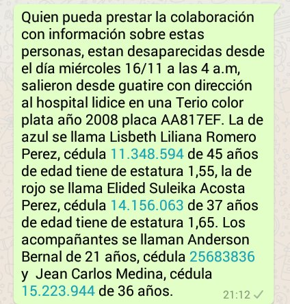 NOTICIAS171's tweet image. Quien tenga información reportar a las autoridades.