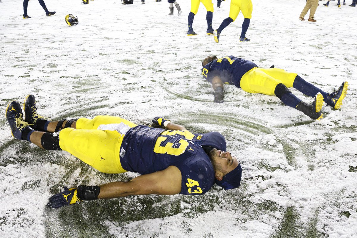 Tradition's tweet image. When Mom lets you play in the snow for an extra five minutes before coming in for dinner.