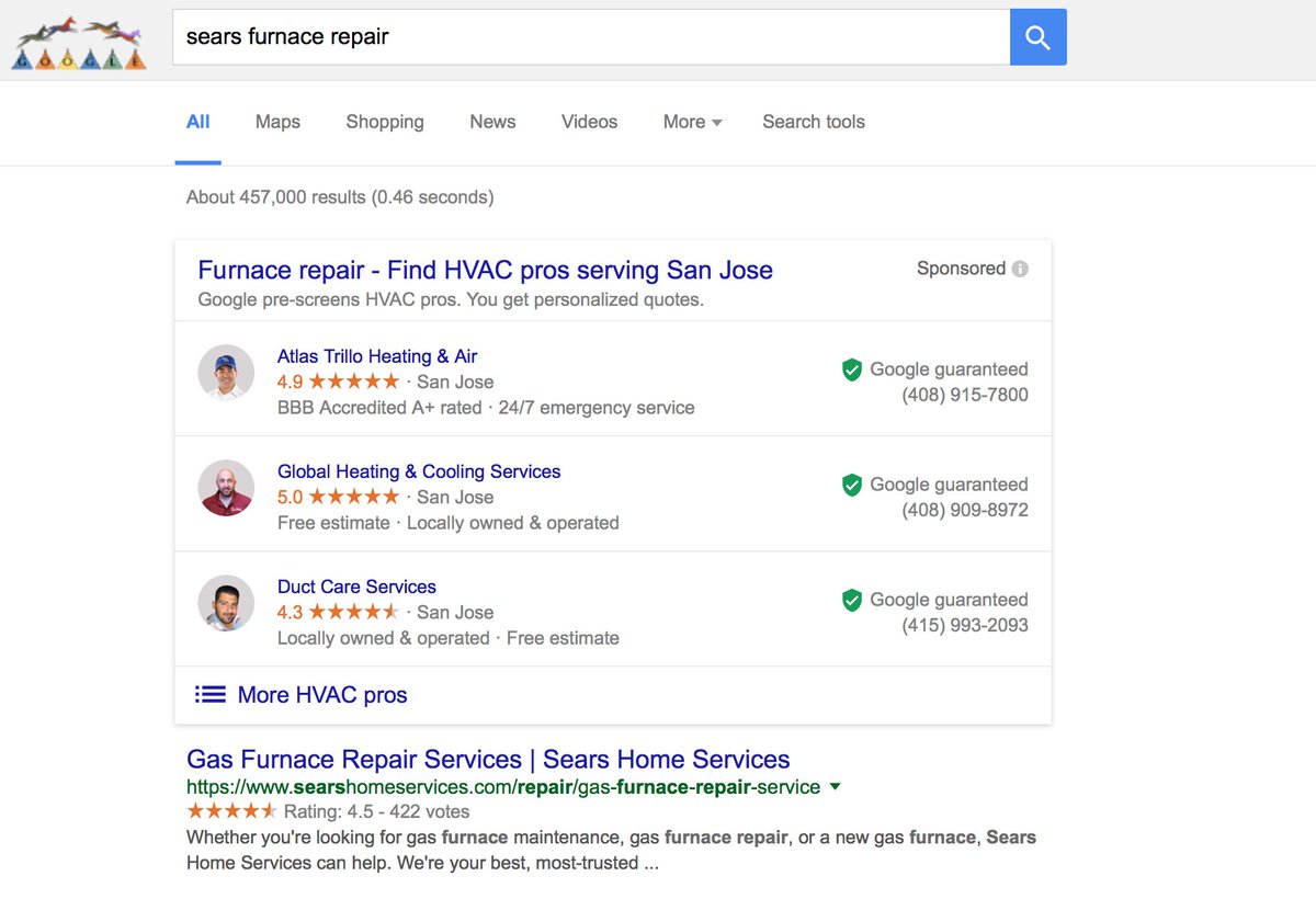 adeoras's tweet image. #Google sponsoring itself (#googleservice)