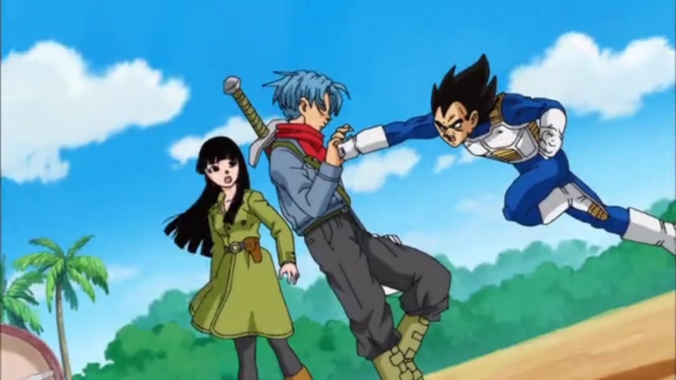 ｙ 特撮は俺の生き甲斐 ドラゴンボール超 第67話 トランクス 未来 とマイ 未来 との別れ ベジータからトランクス 未来 にパンチ そして悟飯を見て回想 そして 現代の悟飯をかつての師匠 悟飯 未来 と重ねる T Co Sukqia4rb6 Twitter