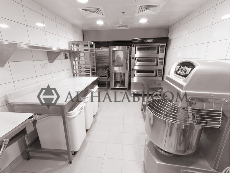 alhalabiuae's tweet image. Sleek and clean bakery prep area at the Hues Boutique Hotel in Dubai, what do you think?
