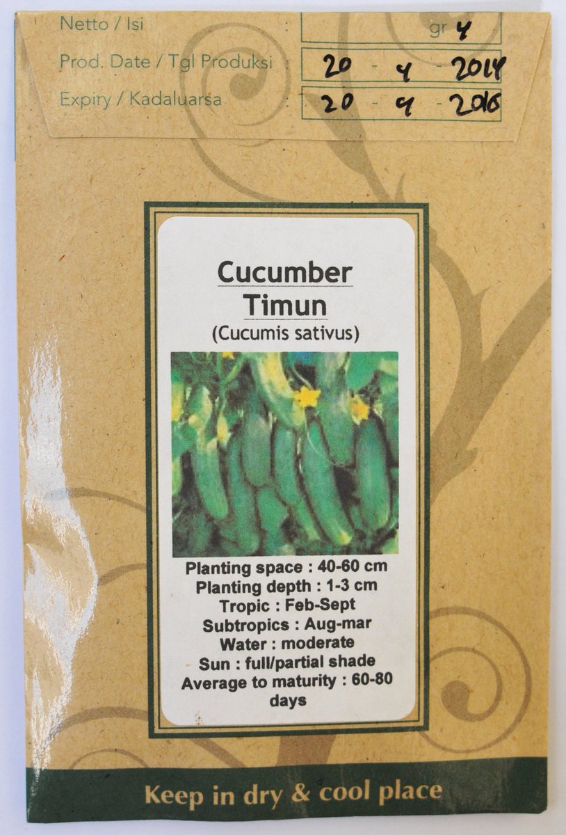 We have alot of cucumber seeds. Lets we support our Seeds Farmers. Only IDR 25k
#againstMonsanto #stopGMO #permaculture #seedsaving #Bali